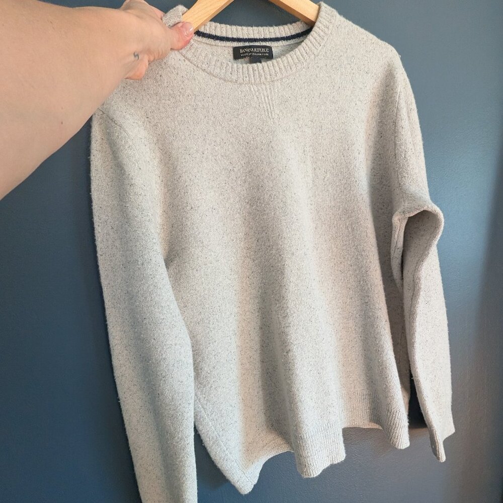 Men's Cream Banana Republic Crewneck Sweater